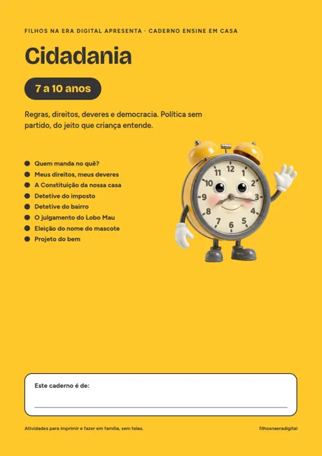 Capa do caderno Cidadania